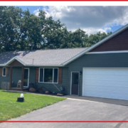 A Minnesota home with new exterior siding.