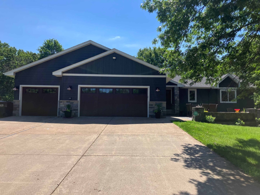 Full home exterior remodel with door and windows