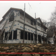 A house having new siding installed by BD Exteriors.