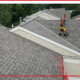 A roofing worker is working on a new roof for a home in Minnesota.